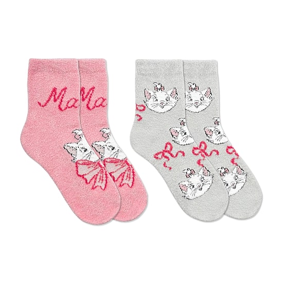 Womens 2 Pair The Aristocats Crew Socks