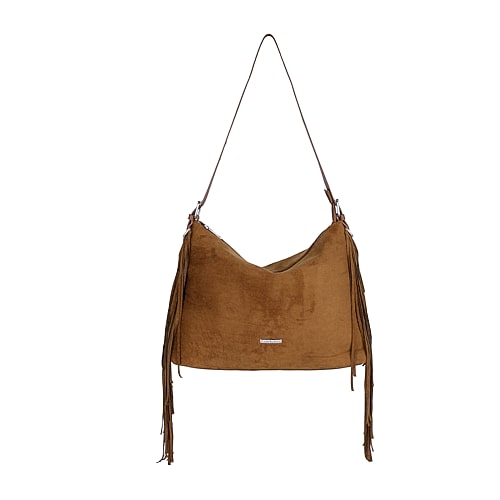 Julia Buxton Juliet Fringe Shoulder Bag In Brown