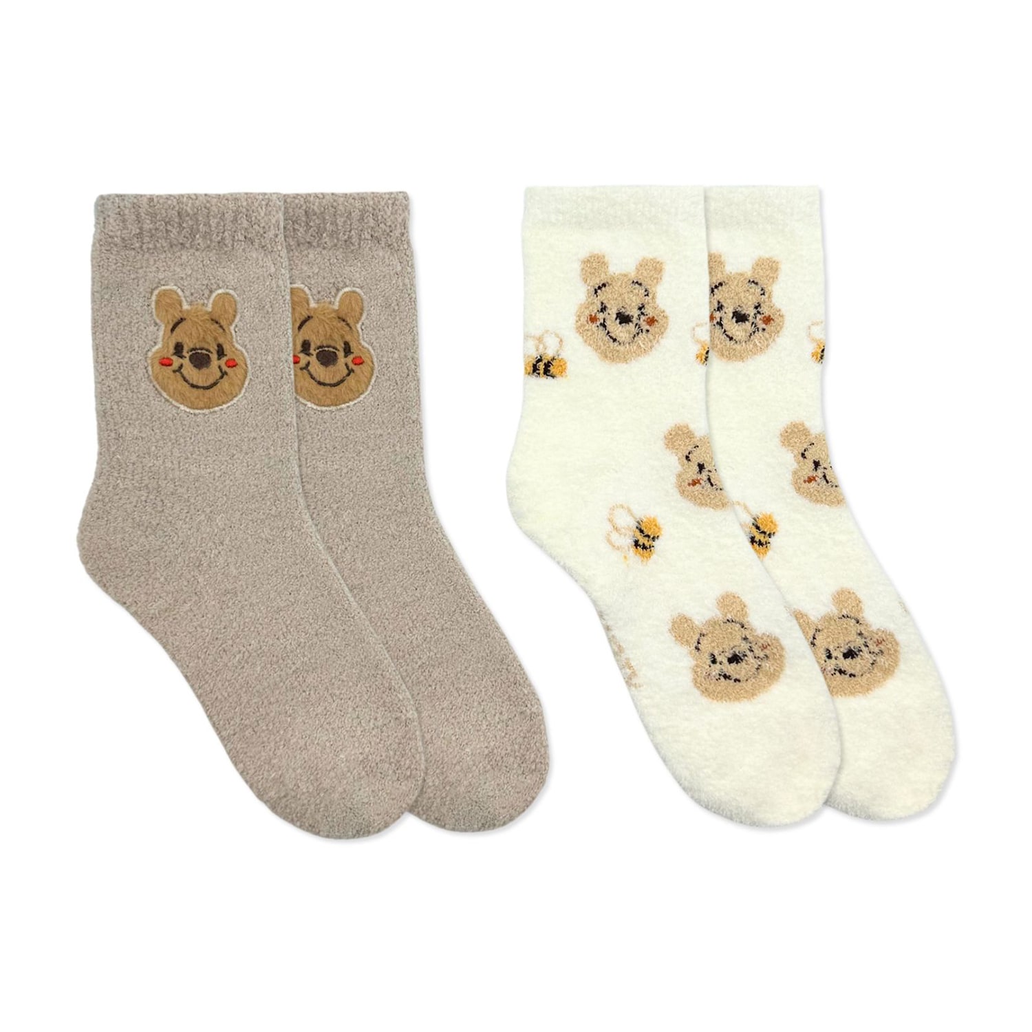 Womens 2 Pair Winnie The Pooh Crew Socks
