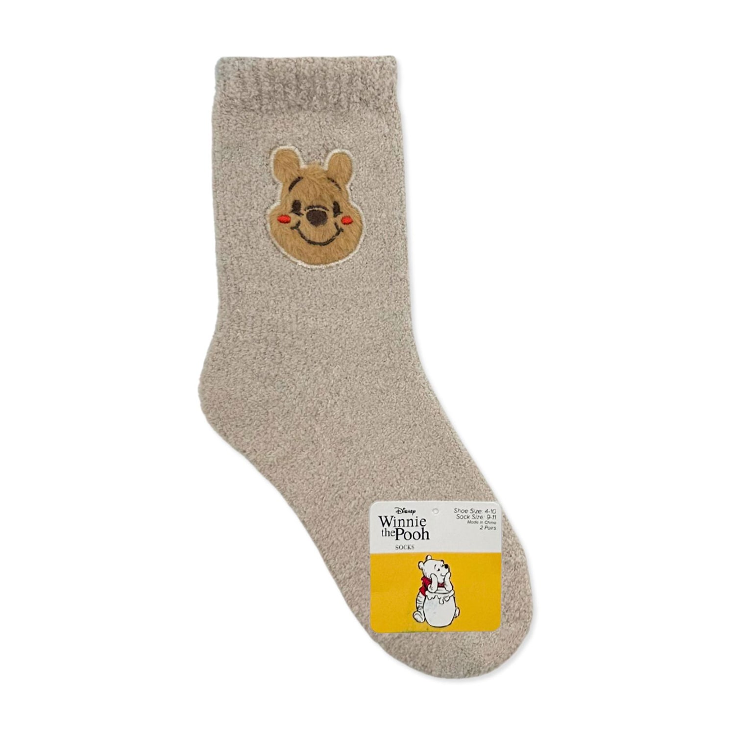 Womens 2 Pair Winnie The Pooh Crew Socks