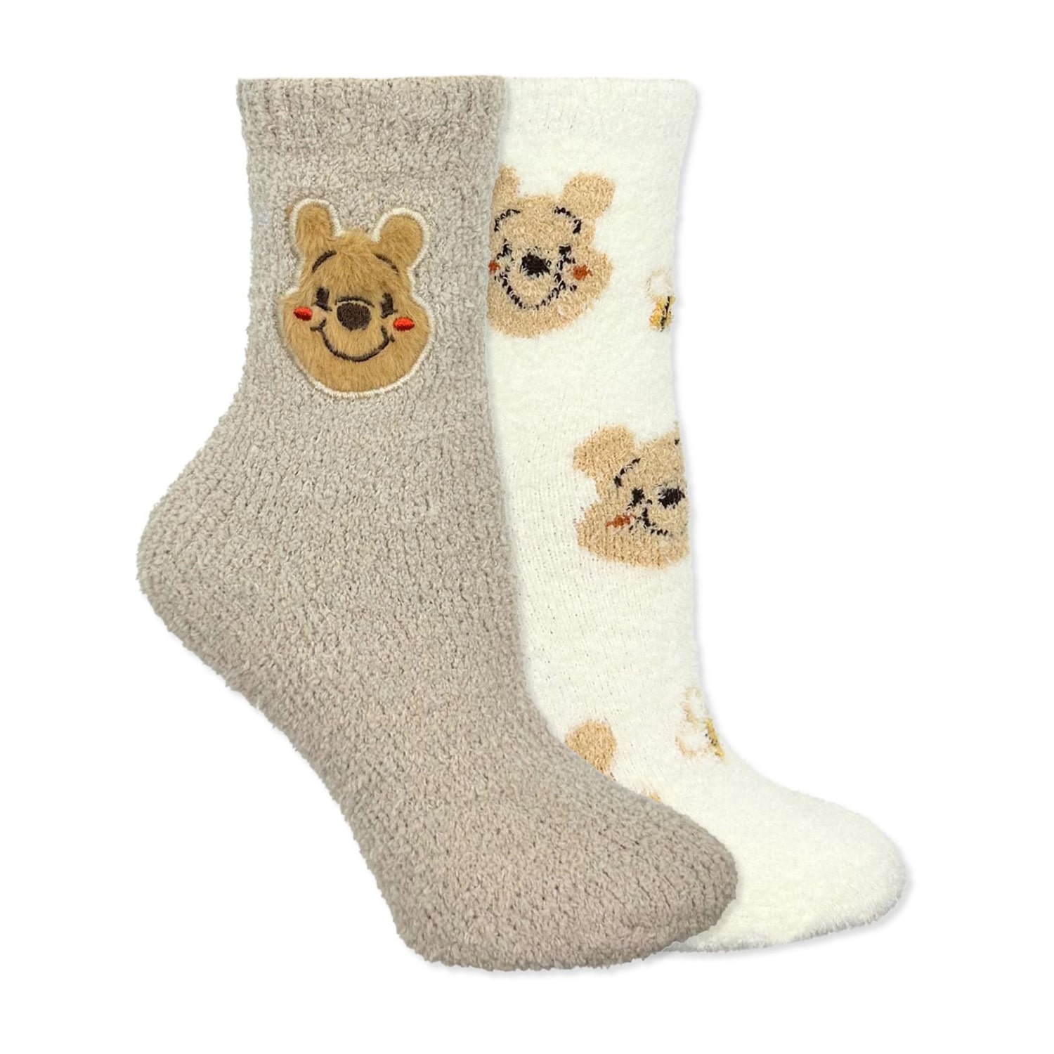 Womens 2 Pair Winnie The Pooh Crew Socks