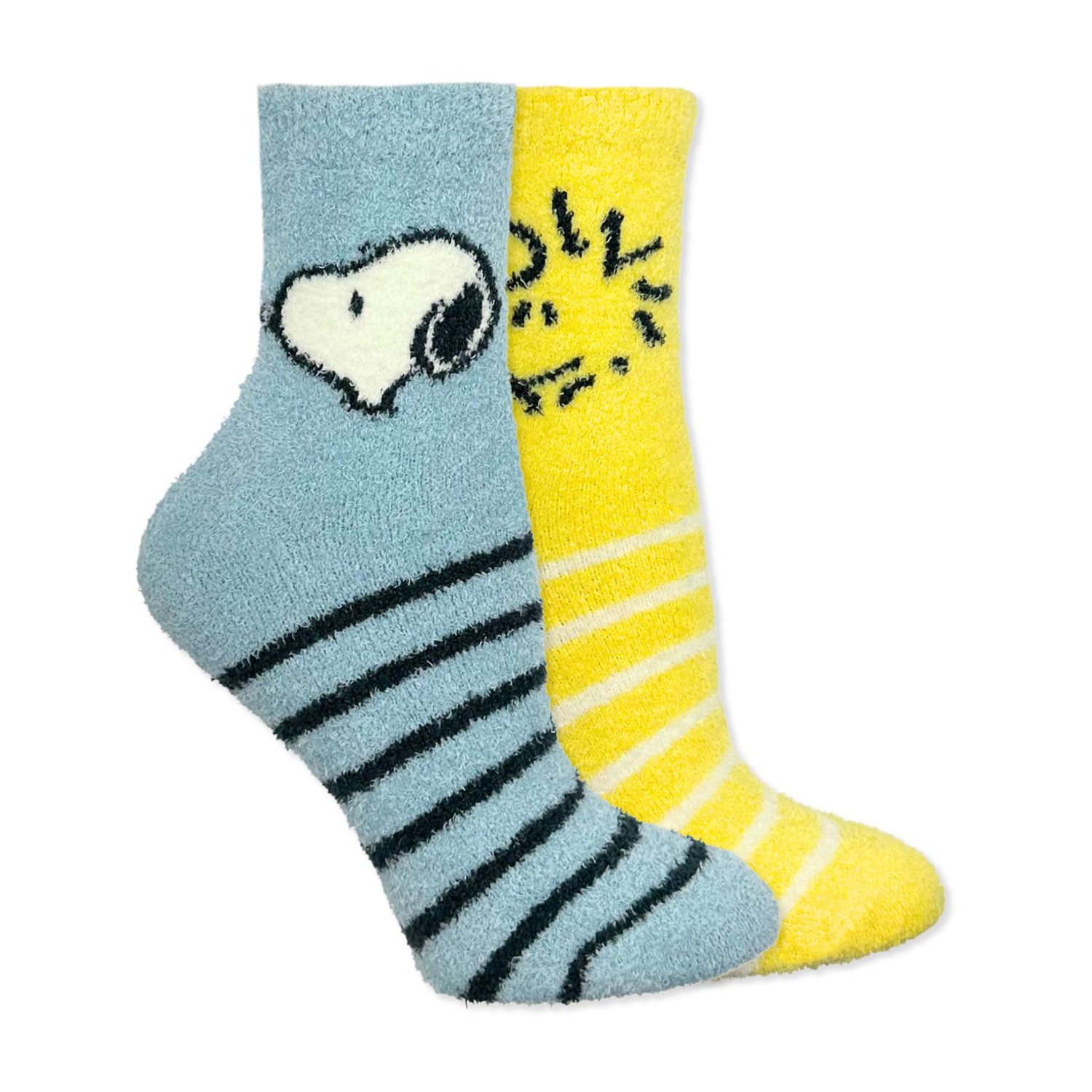 Womens 2 Pair Peanuts Crew Socks