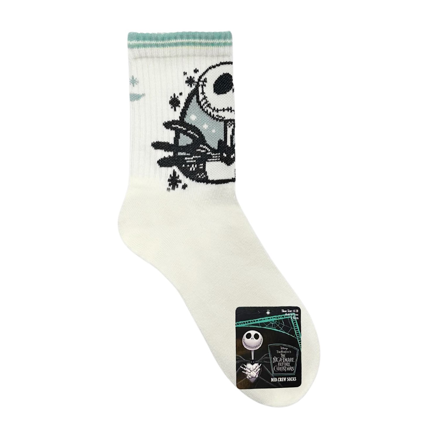 Womens Multi-Pack 3 Pair Nightmare Before Christmas Quarter Ankle Socks