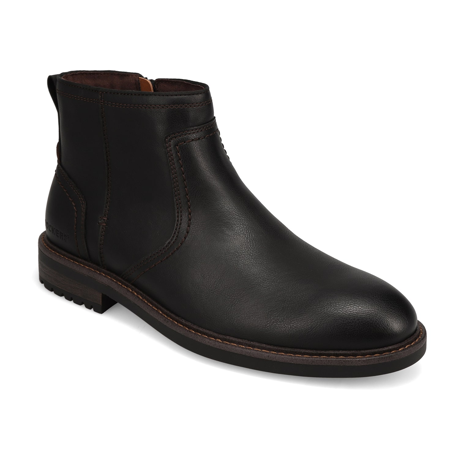 Dockers Mens Blackwell Block Heel Chelsea Boots