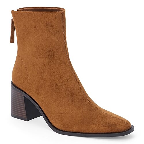 Coconuts By Matisse Womens Warren Block Heel Booties In Brown