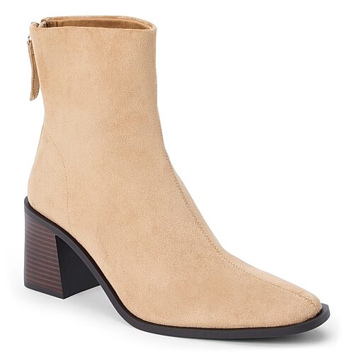 Coconuts By Matisse Womens Warren Block Heel Booties In Beige
