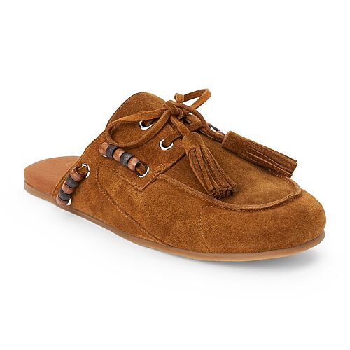 Coconuts By Matisse River Womens Round Closed Toe Mules In Brown