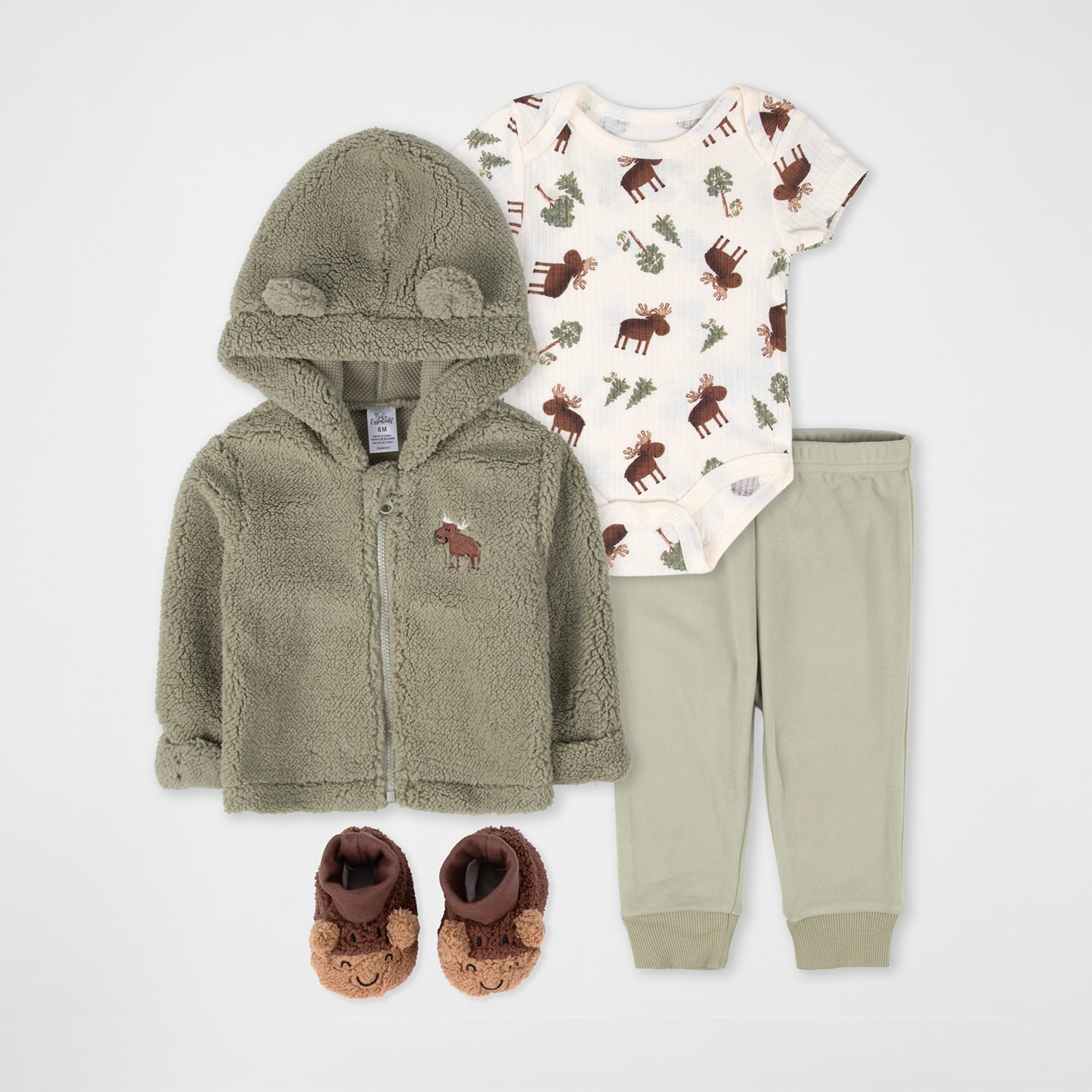 Baby Essentials Boys Sherpa 4-pc. Pant Set