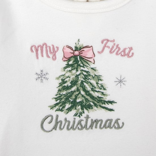 Baby Essentials My First Christmas Baby Girls Knit 4-pc. Pant Set