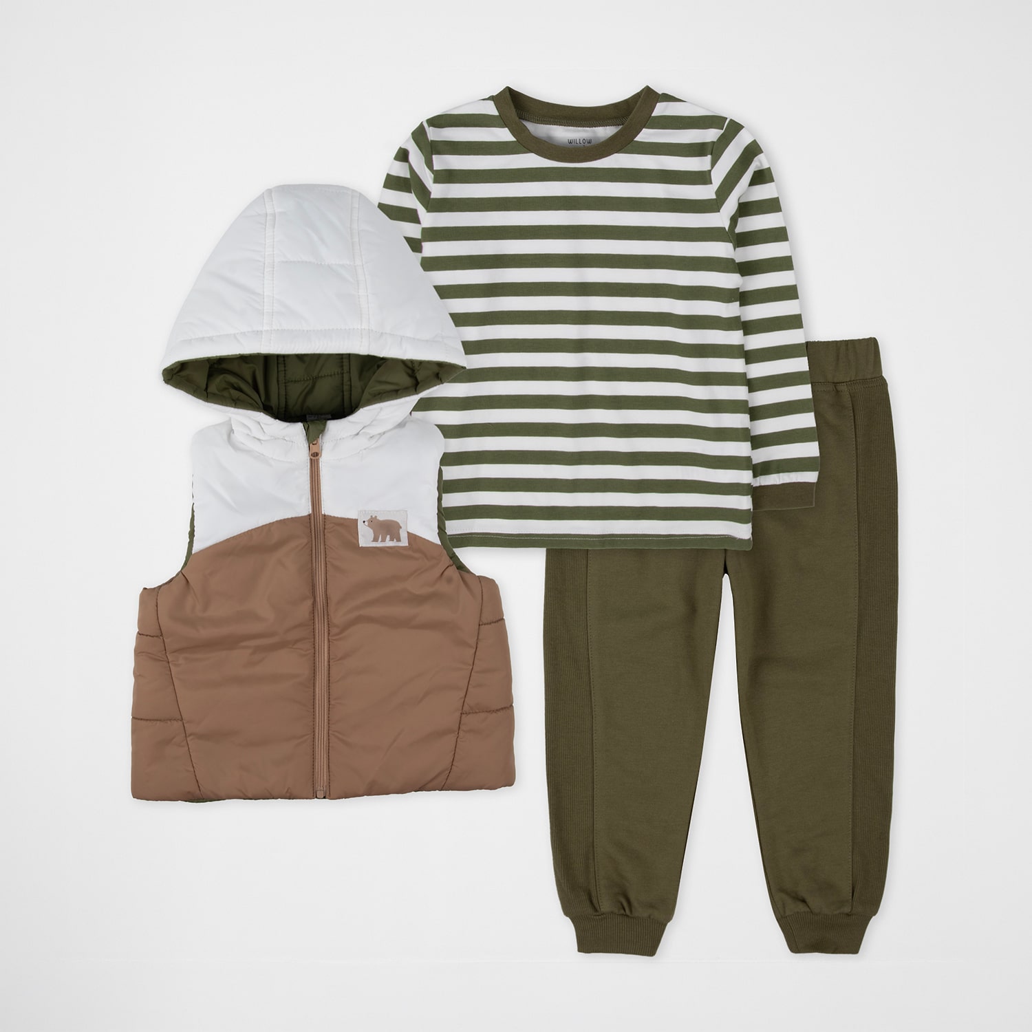 WILLOW and WYATT Boys Knit 3-pc. Pant Set
