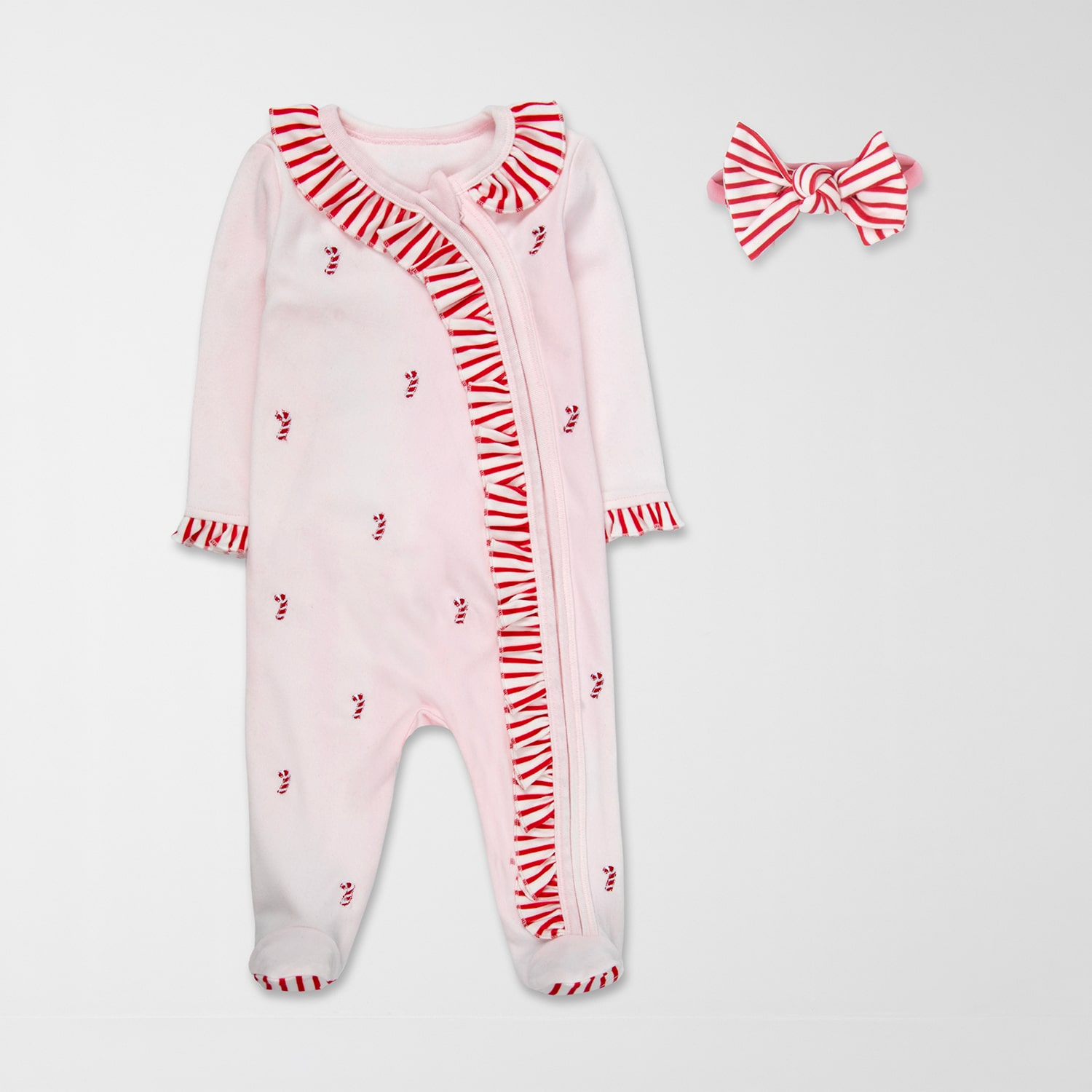 Baby Essentials Christmas Baby Girls 2-pc. Sleep and Play