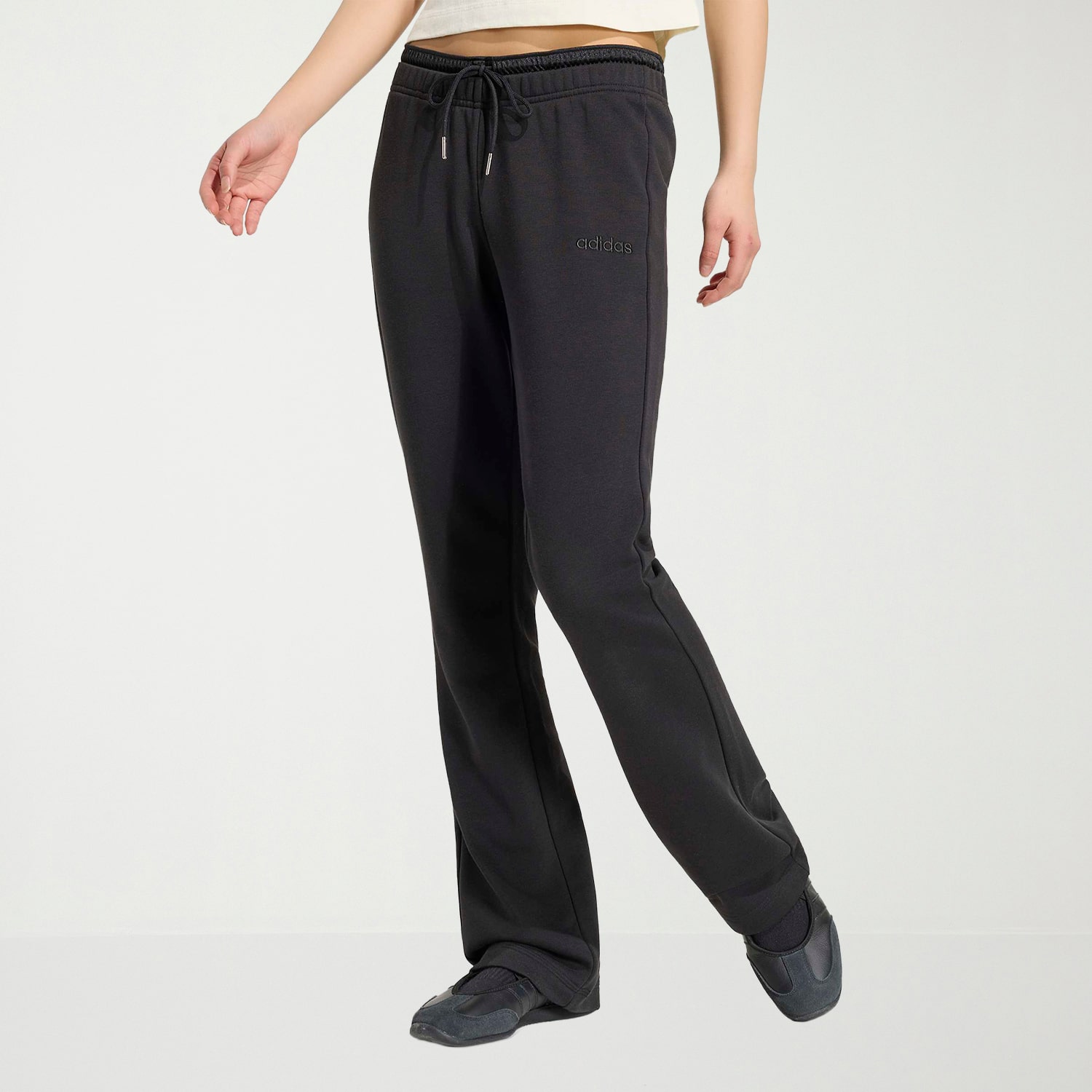 adidas Womens Flare Mid Rise Regular Fit Sweatpant