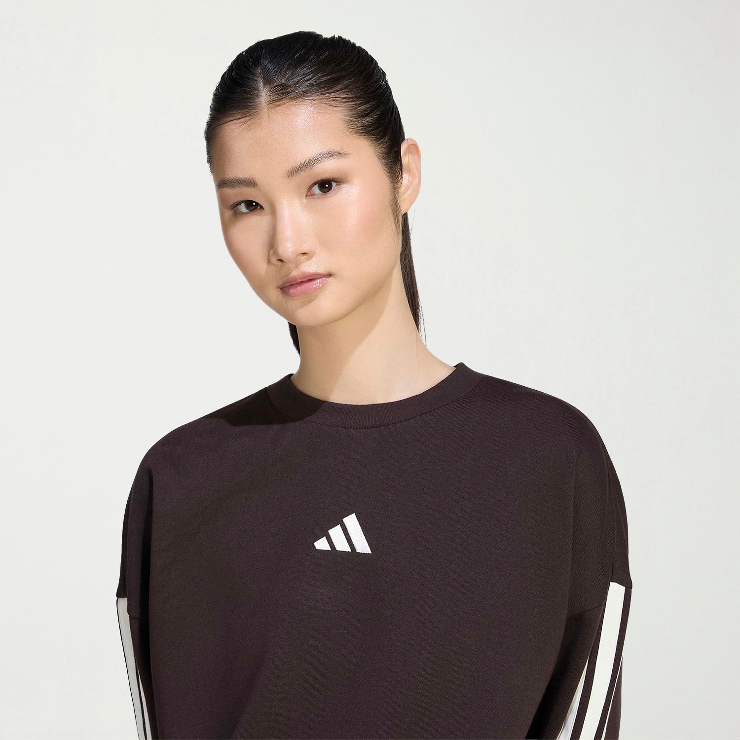 adidas Womens Crew Neck Long Sleeve Sweatshirt