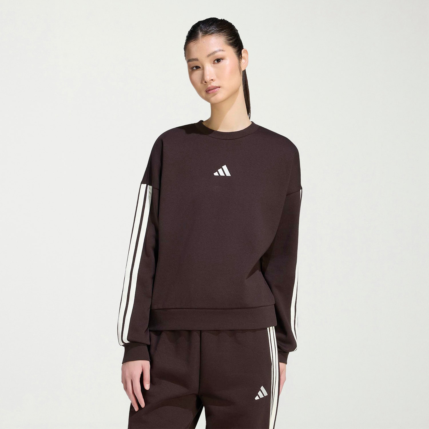 adidas Womens Crew Neck Long Sleeve Sweatshirt