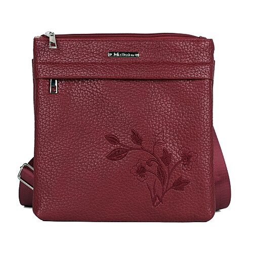 Julia Buxton Maggie Crossbody Bag In Red