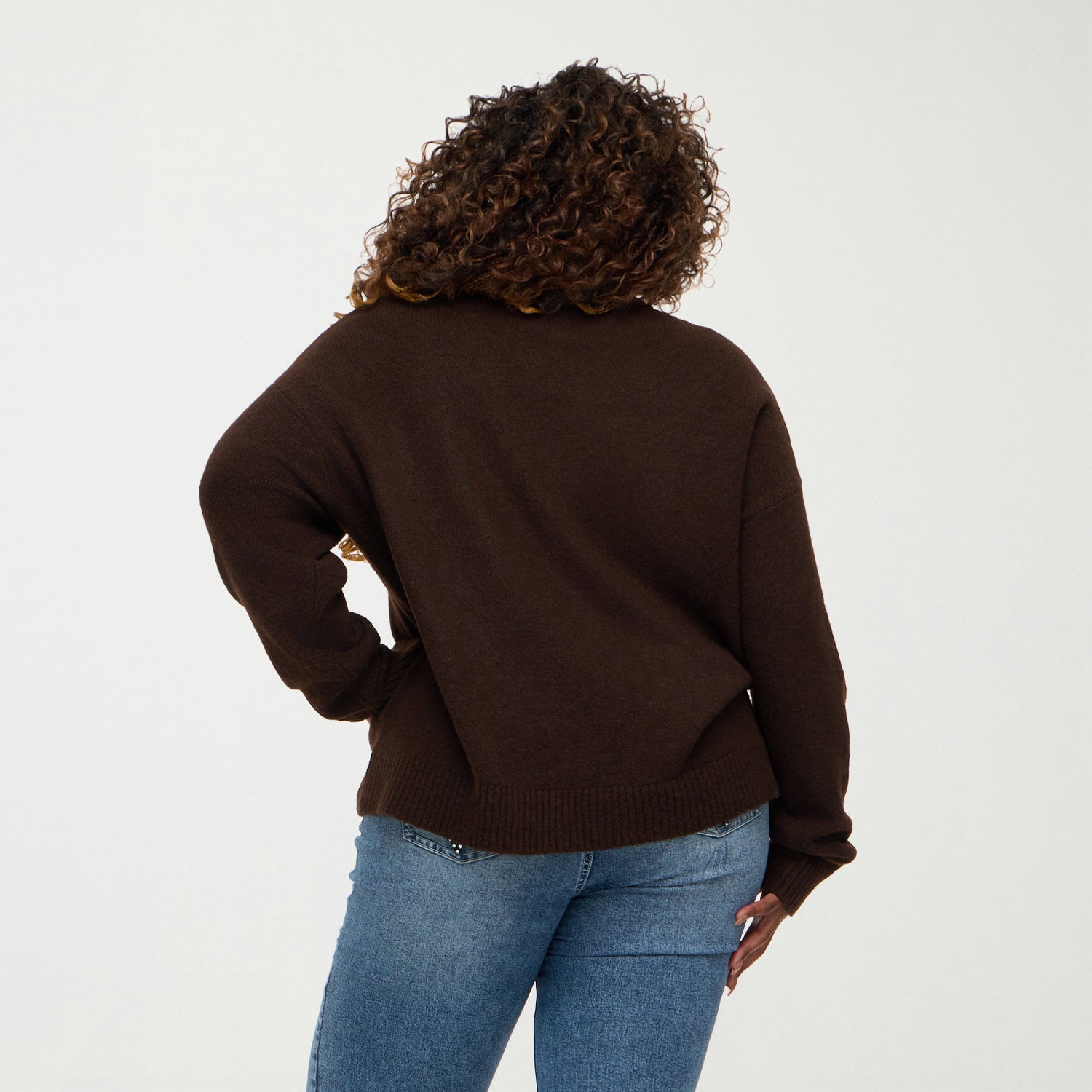Forever 21 Juniors Womens Round Neck Long Sleeve Pullover Sweater
