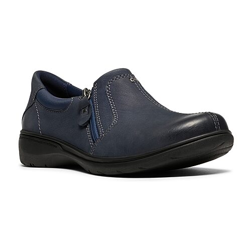 Clarks Carleigh Ease Womens Almond Closed Toe Oxford Shoes, 5 Medium, Blue