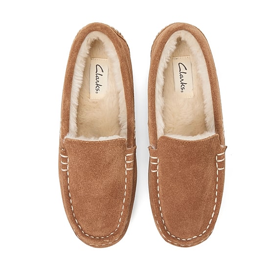 Clarks Womens Memory Foam Slip-On Slippers - JCPenney