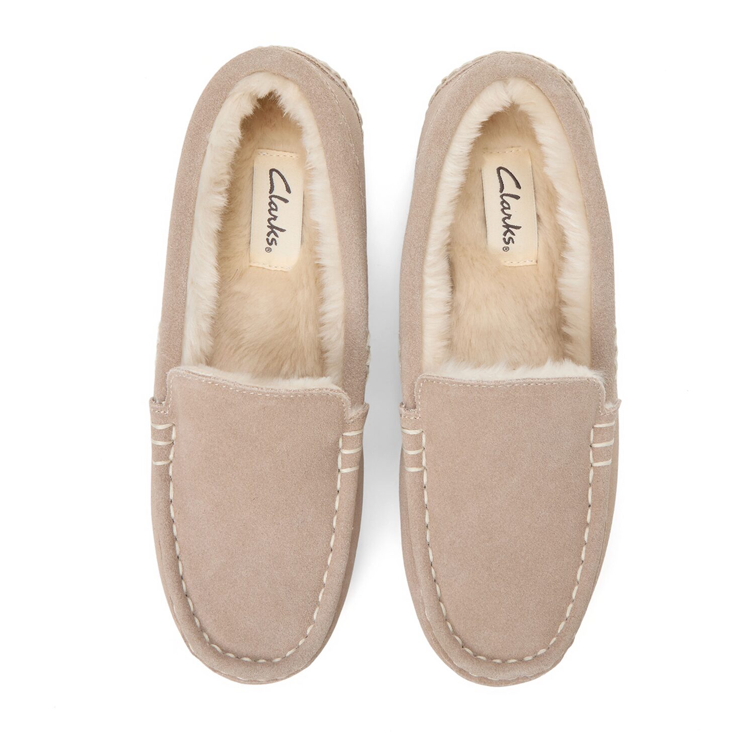 Clarks Womens Memory Foam Slip-On Slippers