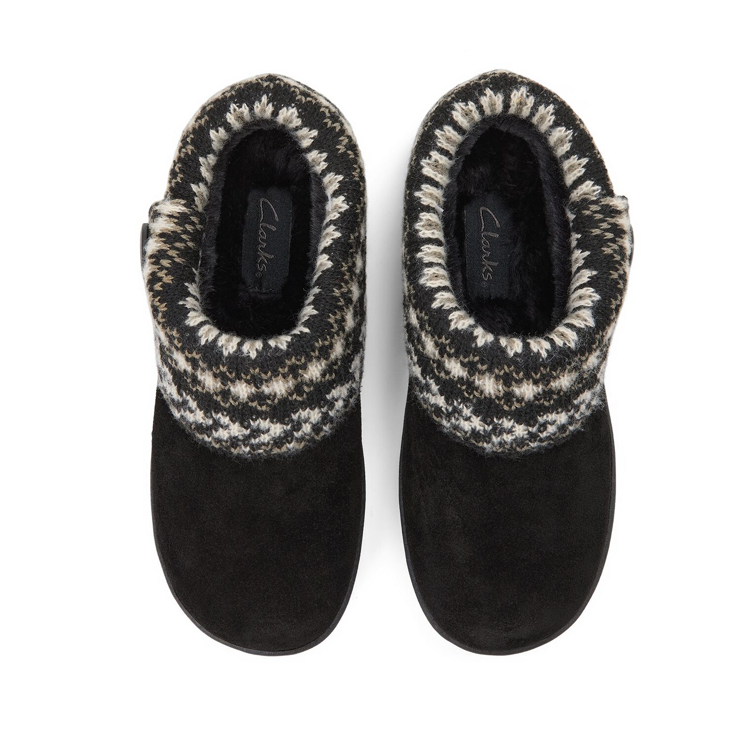 Clarks Womens Memory Foam Slip-On Slippers