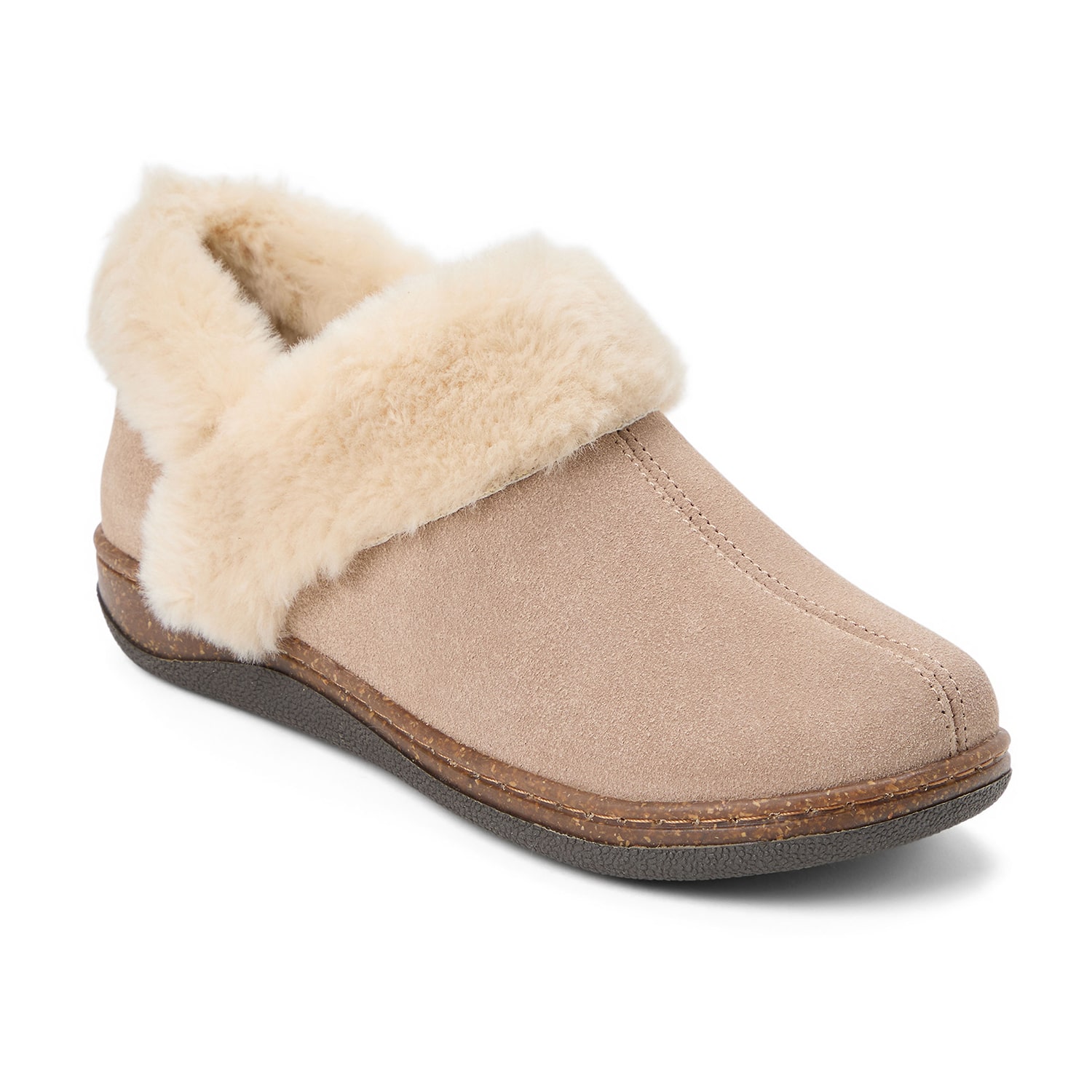 Clarks Womens Memory Foam Slip-On Slippers