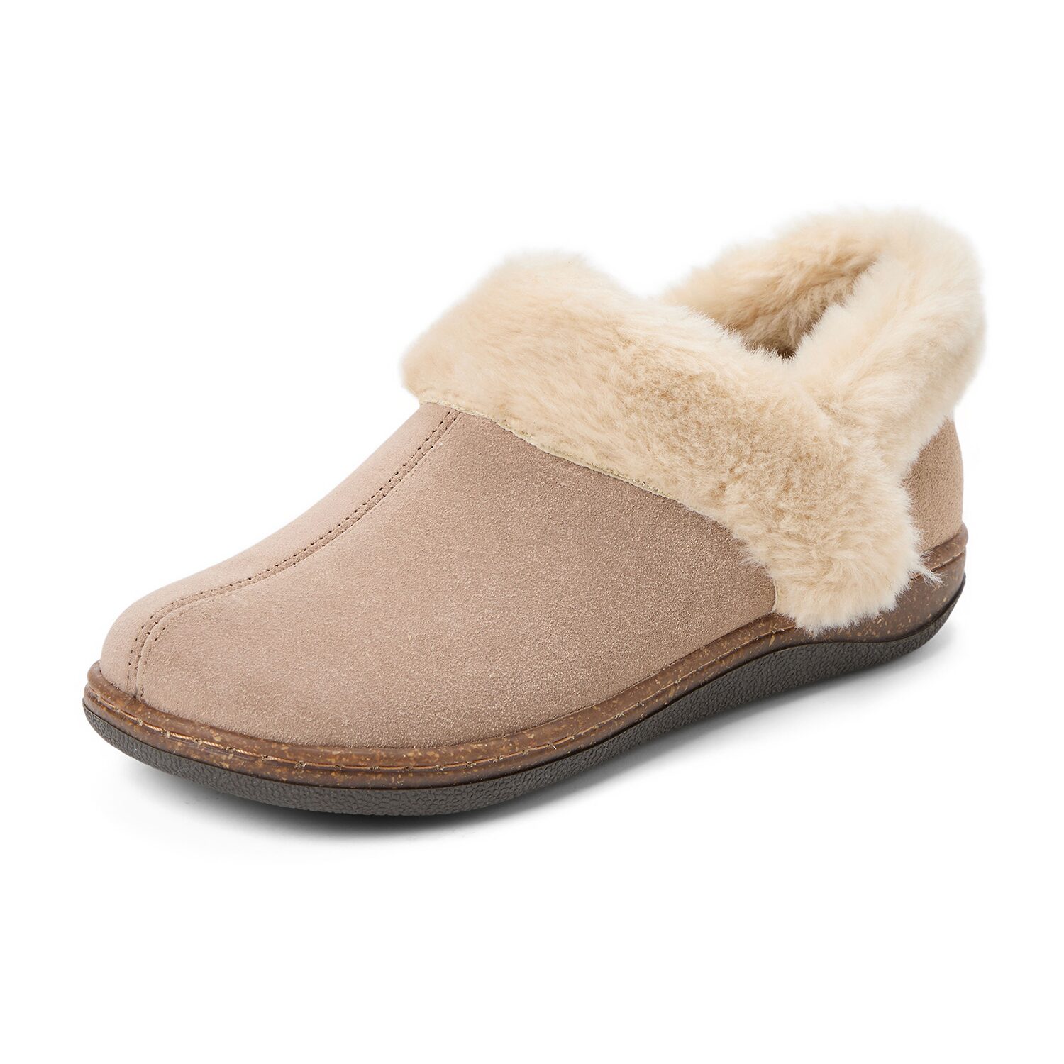 Clarks Womens Memory Foam Slip-On Slippers