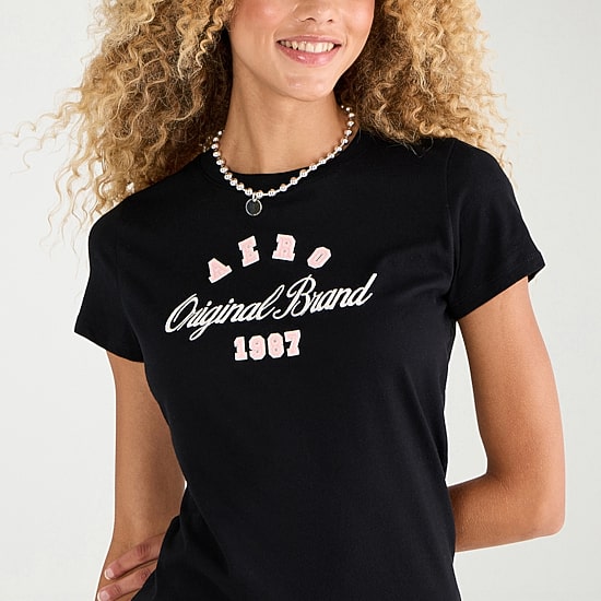 AEROPOSTALE Womens Crew Neck Short Sleeve Classic Fit Graphic T-Shirt