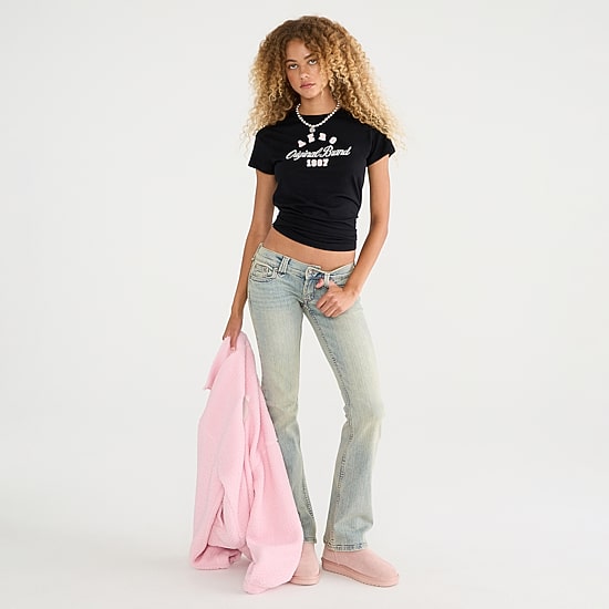 AEROPOSTALE Womens Crew Neck Short Sleeve Classic Fit Graphic T-Shirt