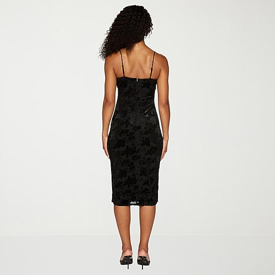 B. Smart Womens Juniors Sleeveless Midi Slip Dress