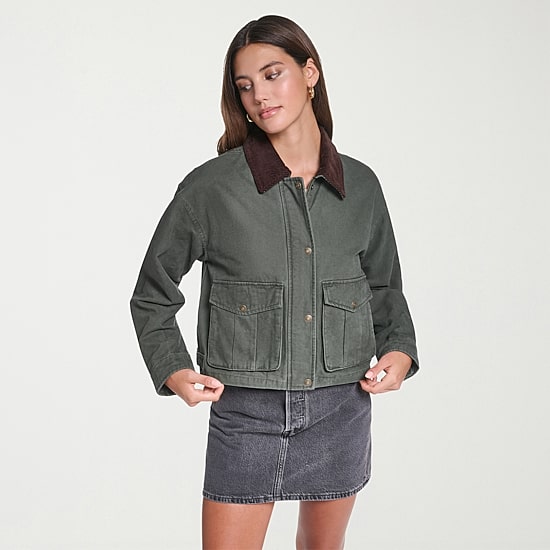 Levis Womens Crop Barn Jacket