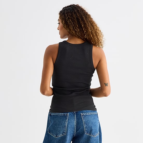 A.N.A Womens Petite High Neck Sleeveless Tank Top