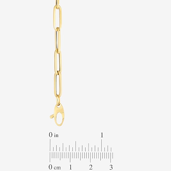 Unisex Adult 14K Gold 18 Inch Paperclip Chain Necklace
