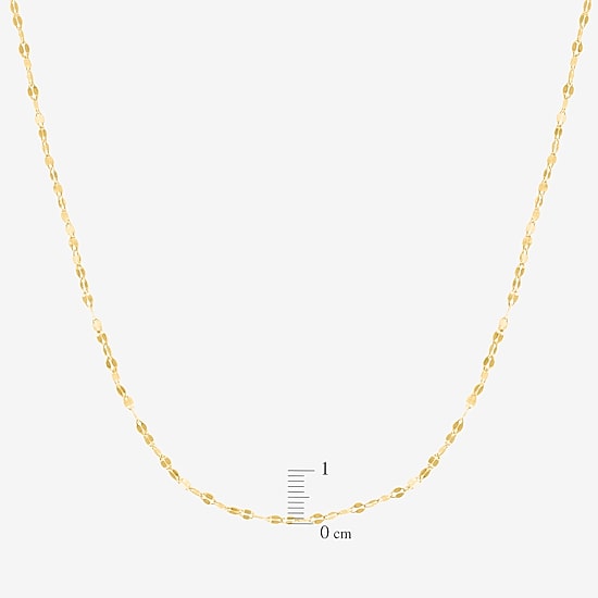 Womens 14K Gold 18 Inch Rolo Chain Necklace