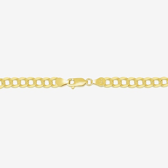 Mens 14K Gold 22 Inch Curb Chain Necklace