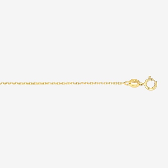 Womens 14K Gold 18 Inch Cable Chain Necklace