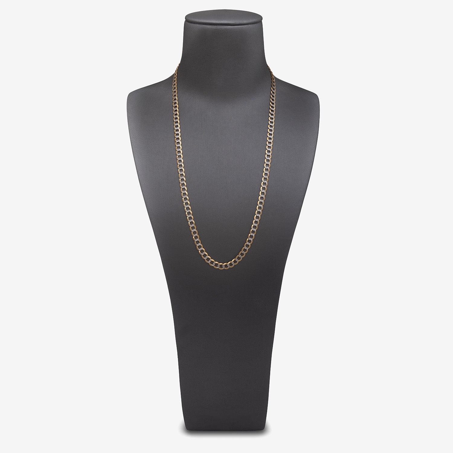 Unisex Adult 14K Gold 18 Inch Curb Chain Necklace