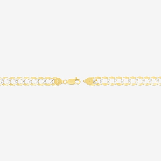 Unisex Adult 14K Gold 18 Inch Curb Chain Necklace