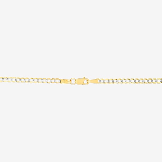 Mens 14K Gold 20 Inch Curb Chain Necklace