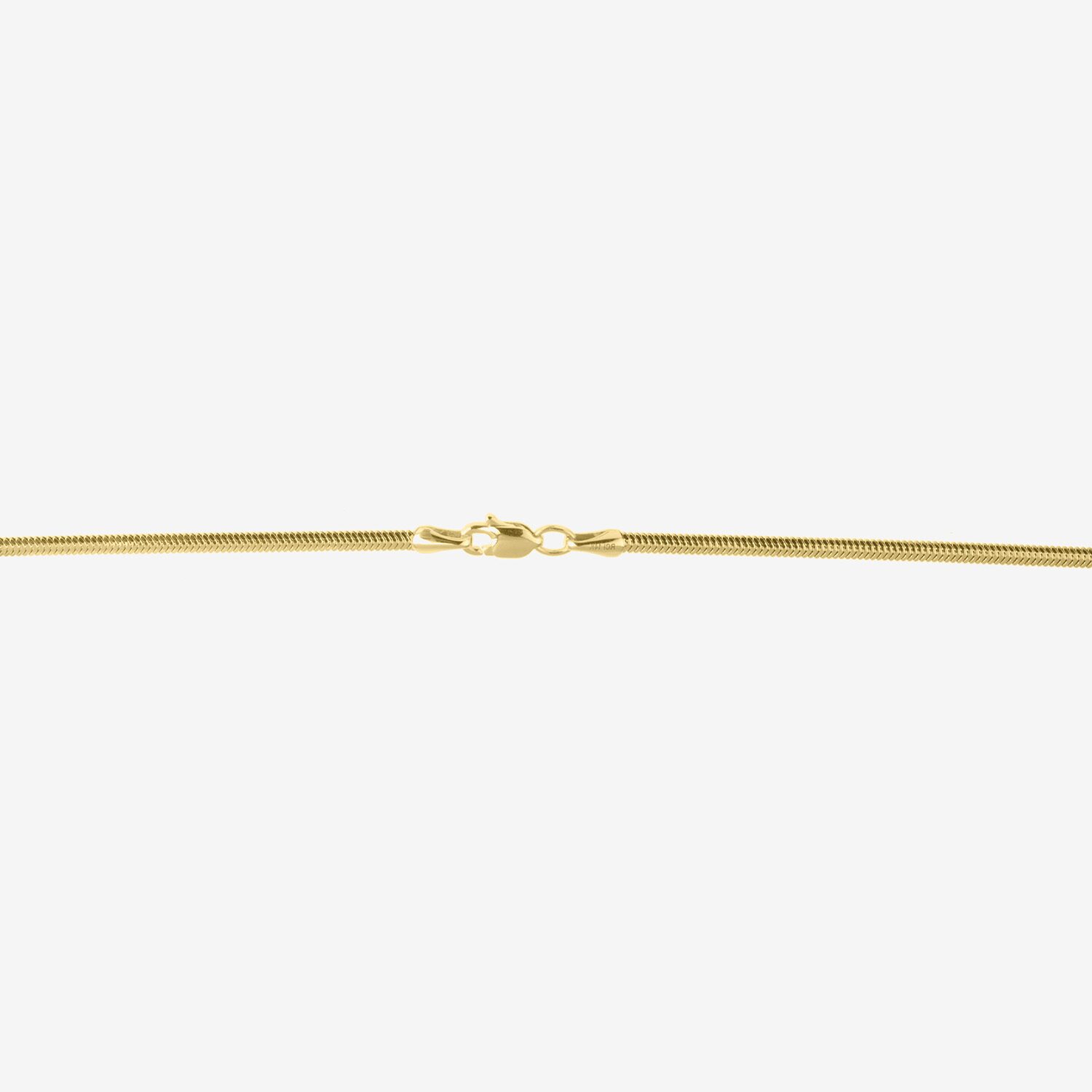 Unisex Adult 14K Gold Inch Snake Chain Necklace