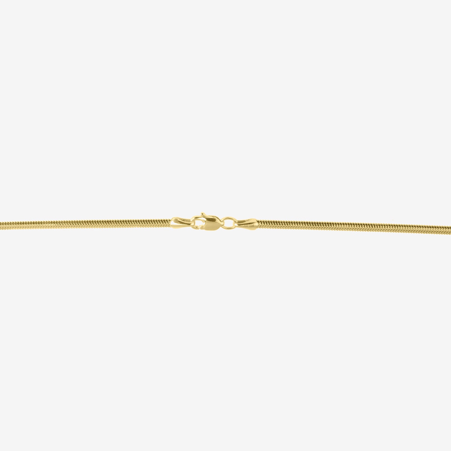 Unisex Adult 14K Gold 20 Inch Snake Chain Necklace