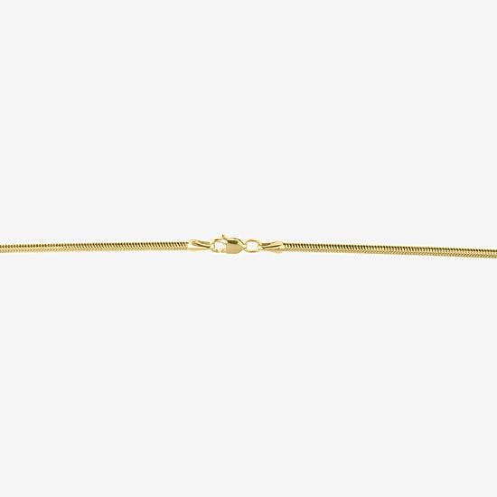 Unisex Adult 14K Gold 20 Inch Snake Chain Necklace
