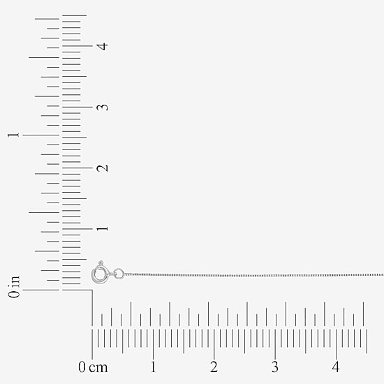 Womens 14K Gold 18 Inch Box Chain Necklace