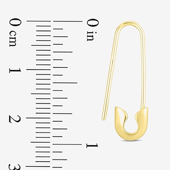 Womens 14K Gold 23mm Hoop Earrings