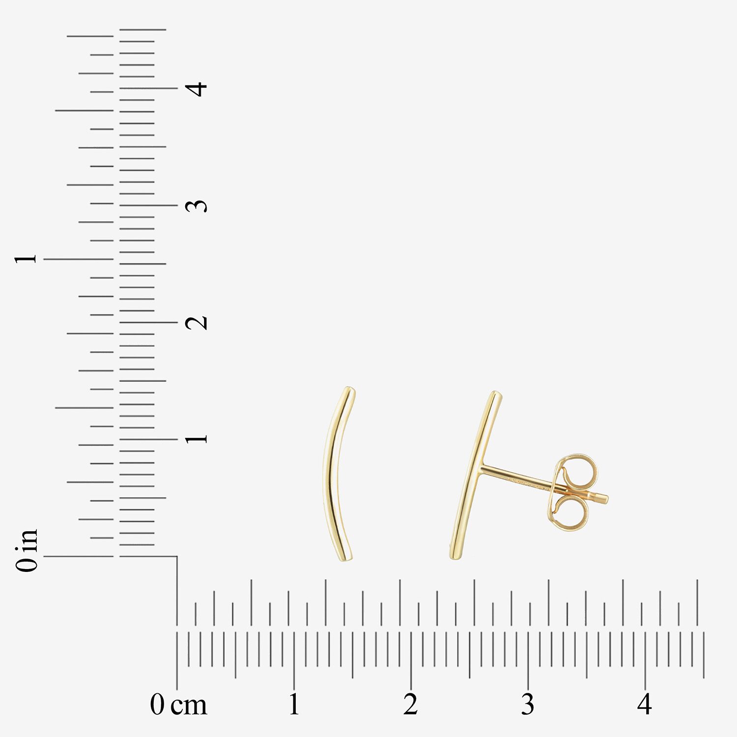Gold Addiction 14K Gold 15mm Stud Earrings