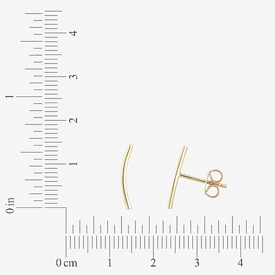 Gold Addiction 14K Gold 15mm Stud Earrings