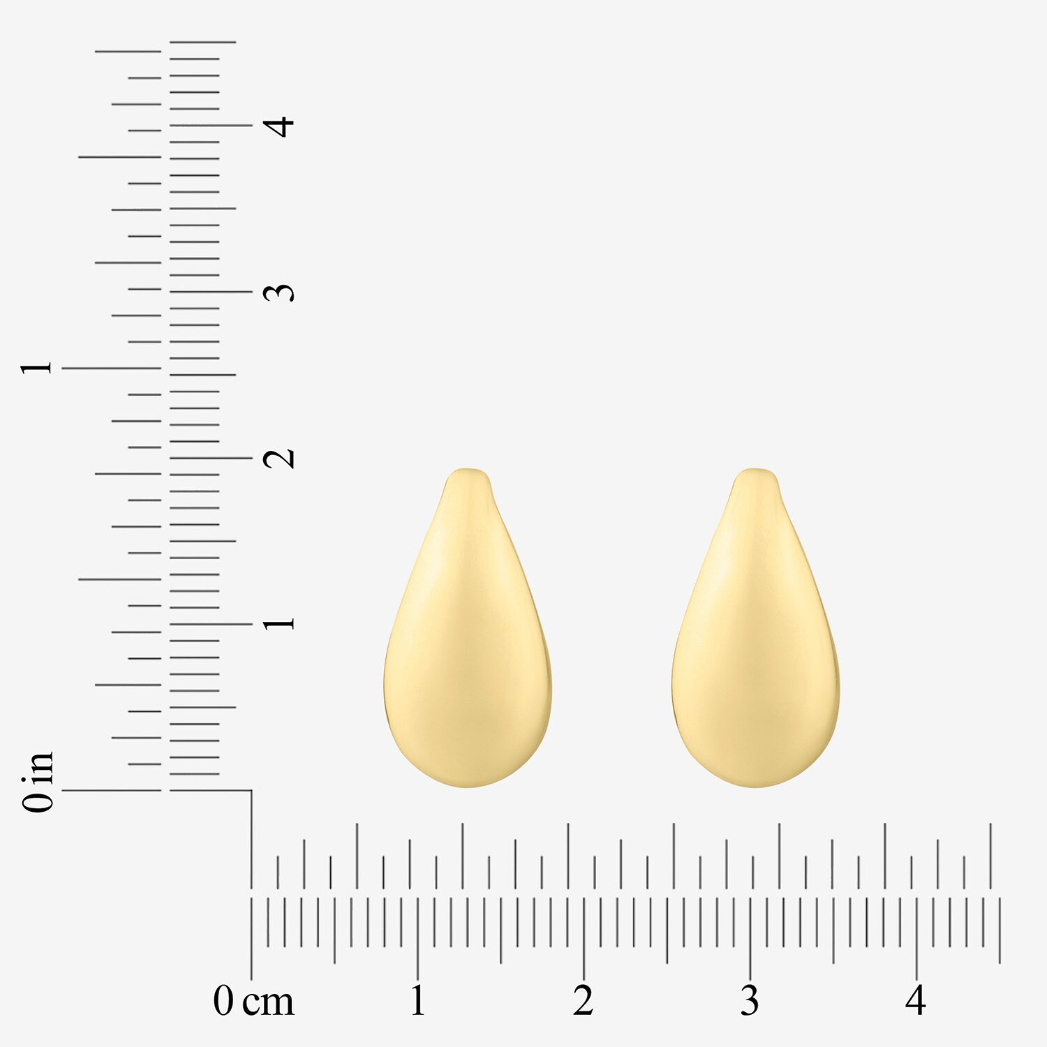14K Gold 27.9mm Stud Earrings