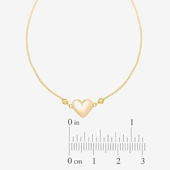 Womens 14K Gold 9 Inch Wheat Chain Bracelet