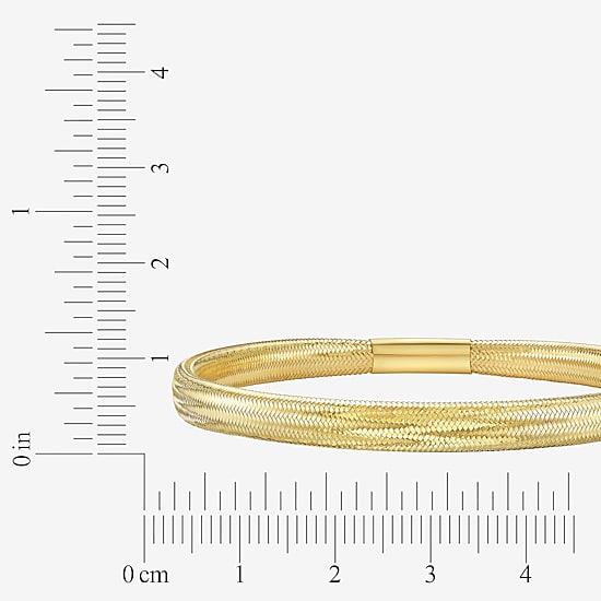 Unisex Adult 14K Gold Bangle Bracelet