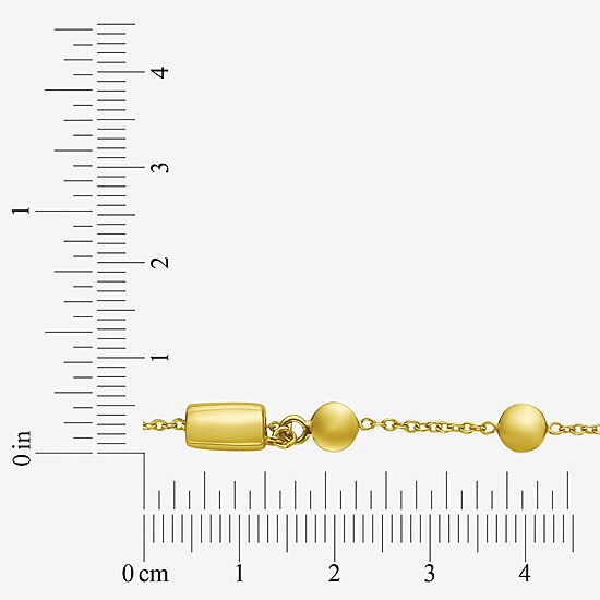 Womens 14K Gold 8 1/2 Inch Cable Chain Bracelet