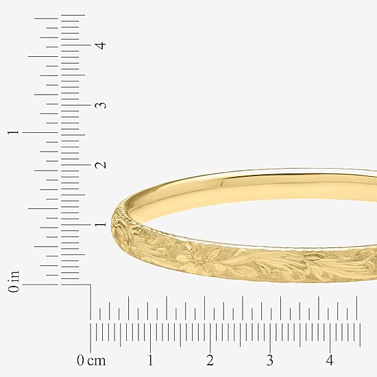 Womens 14K Gold Bangle Bracelet